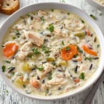 Easy Creamy Chicken Rice Soup Recipe Best Quick Chicken Rice Soup Low Fat Creamy Chicken Rice Soup Homemade Creamy Chicken...