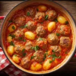 Easy Creamy Meatballs Gnocchi Recipe 20 Minute One Pot Meals Quick Creamy Gnocchi Dinner Ideas Best One Pot Meatball Recip...