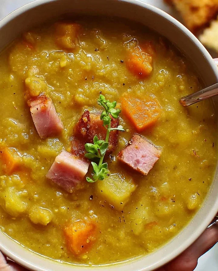 Easy Homemade Split Pea Soup Recipe Best Split Pea Soup Ingredients Split Pea Soup Cooking Time Healthy Split Pea Soup Ben...