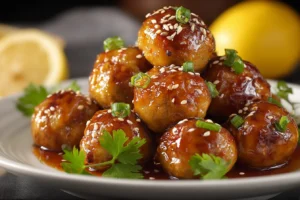 Quick & Easy: Honey Lemon Chicken Meatballs in 30 Mins!