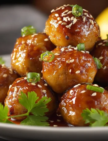 Easy Honey Lemon Chicken Meatballs Recipe Quick Honey Lemon Meatball Dinner 30 Minute Chicken Meatball Recipe Honey Lemon ...