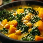 Easy Kabocha Chickpea Miso Soup Recipe One-pot Kabocha Soup For Dinner Quick Vegan Miso Soup With Chickpeas Best One-pot K...