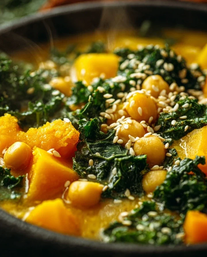 Easy Kabocha Chickpea Miso Soup Recipe One-pot Kabocha Soup For Dinner Quick Vegan Miso Soup With Chickpeas Best One-pot K...