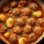 Easy One Pot Creamy Meatballs Gnocchi Recipe Best Quick Meatballs With Gnocchi Dinner Low Prep Creamy Gnocchi Meatball Dis...