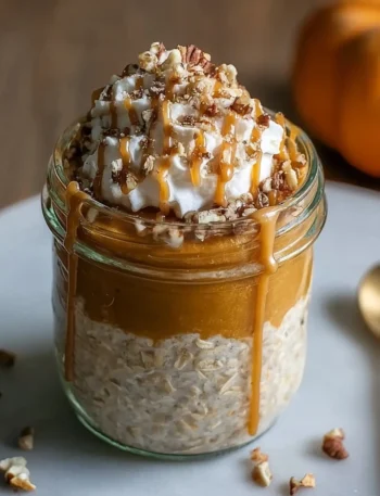 Quick Pumpkin Cheesecake Overnight Oats Recipe Easy Pumpkin Cheesecake Oats Overnight Healthy Pumpkin Cheesecake Oats Reci...