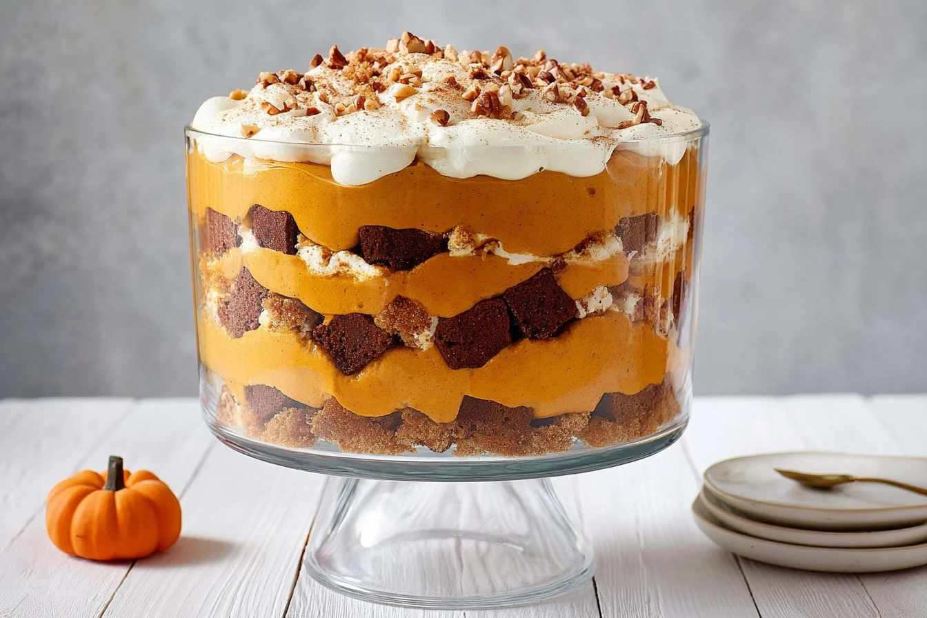 Quick Pumpkin Trifle Recipe Easy 20-minute Pumpkin Dessert Best Quick Trifle Recipes Pumpkin Trifle Delight In 20 Minutes ...