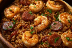 30-Minute Cajun Dirty Rice: Shrimp & Sausage Delight