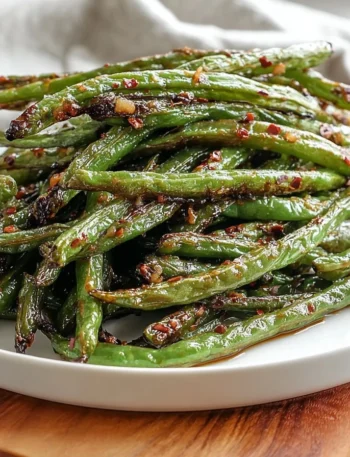 Air Fryer Garlic Green Beans Crispy Flavorful