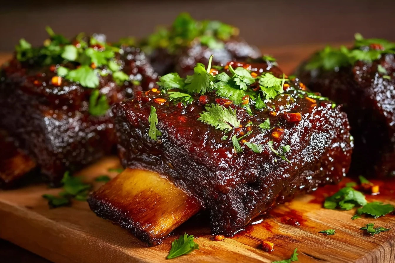 Caramelized Slow Roast Asian Beef Short Ribs