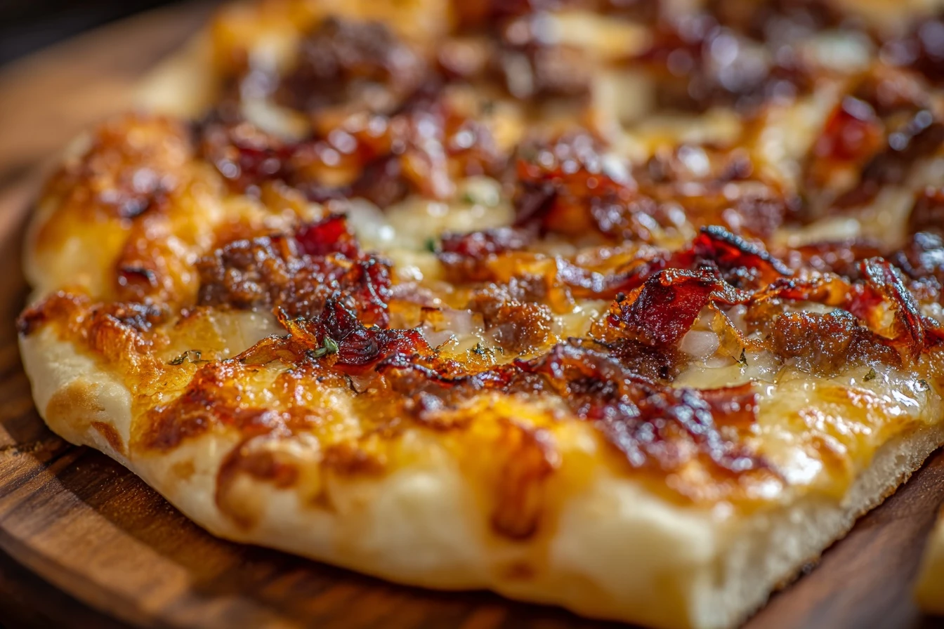 Best Caramelized Onion Bacon Pizza Recipe Homemade Caramelized Onion And Bacon Pizza Gluten-free Caramelized Onion Bacon P...