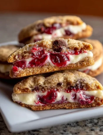 Best Cherry Cheesecake Stuffed Cookies Recipe Homemade Cherry Cheesecake Cookie Recipe Easy Cherry Cheesecake Stuffed Cook...