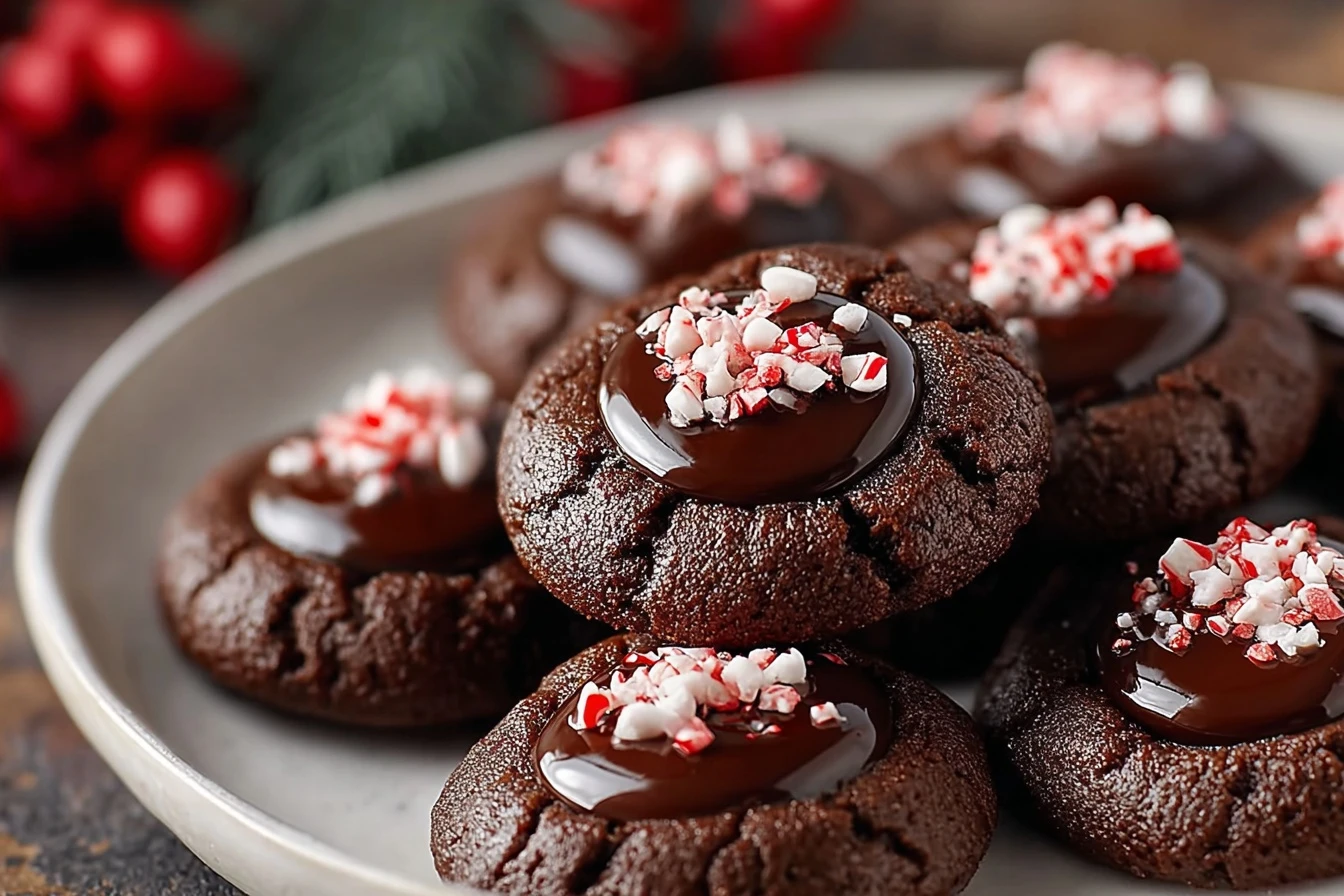 Best Chocolate Thumbprint Cookies Recipe Easy Chocolate Thumbprint Cookies Gluten-free Chocolate Thumbprint Cookies Vegan ...
