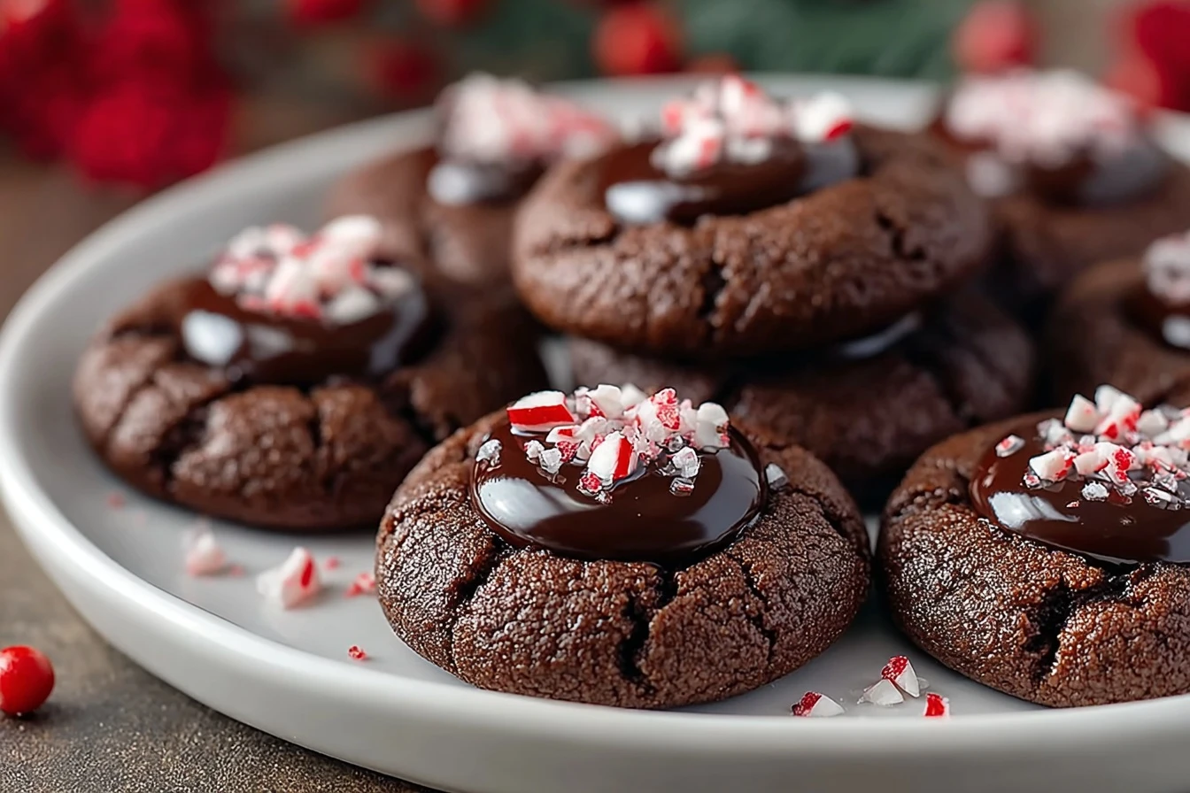 Best Chocolate Thumbprint Cookies Recipe Easy Chocolate Thumbprint Cookies Gluten-free Chocolate Thumbprint Cookies Vegan ...