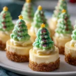 Best Christmas Mini Tree Cheesecakes Easy Christmas Tree Cheesecake Recipe Mini Tree Cheesecake Ideas How To Make Tree Sha...