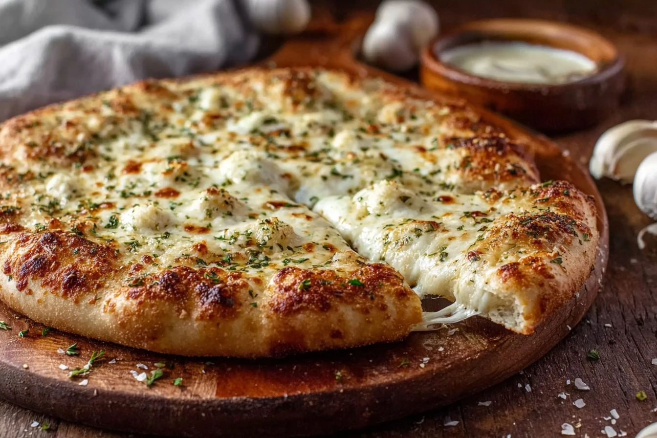 Best Creamy Garlic Pizza Sauce Recipe How To Make White Garlic Sauce In 10 Minutes Quick Garlic White Sauce For Pizza Easy...