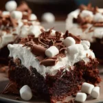 Best Hot Chocolate Brownies Recipe With Marshmallow Easy Marshmallow Frosted Brownie Recipe Gourmet Brownies With Marshmal...