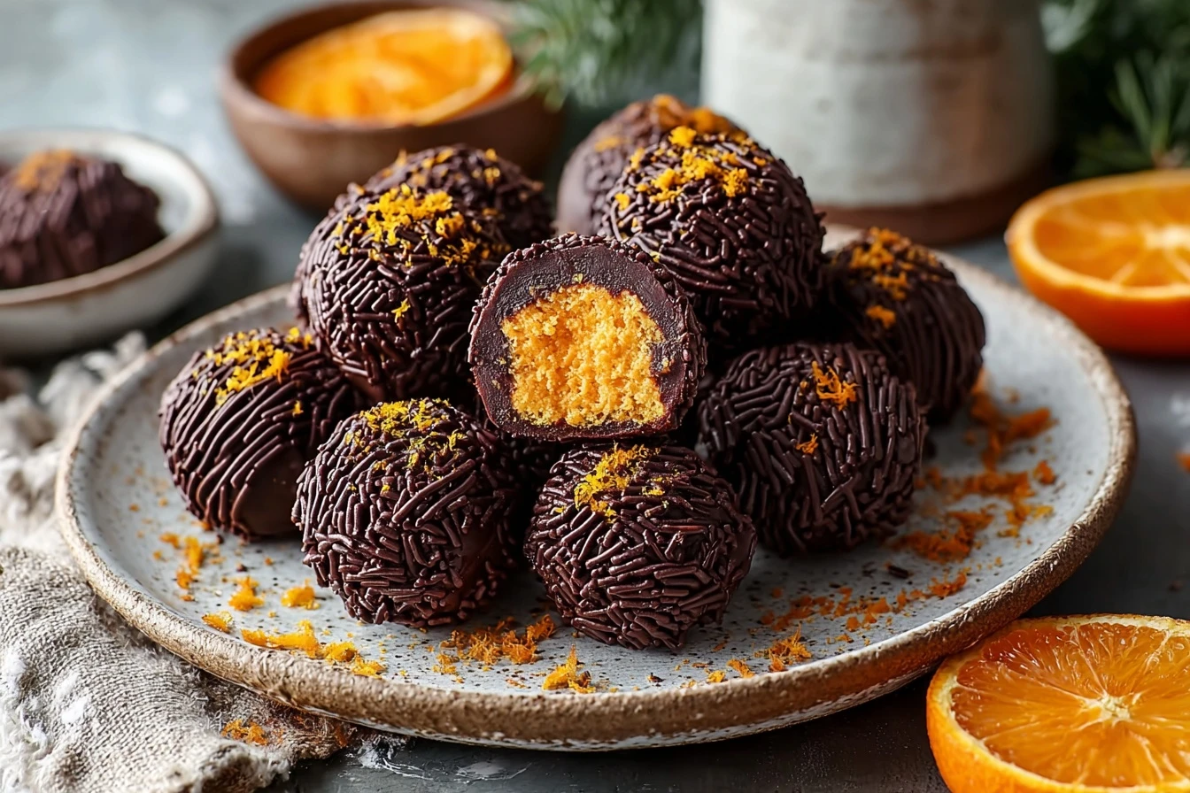 Best Juicy Orange Chocolate Truffles Recipe Where To Buy Orange Chocolate Truffles Orange Infused Chocolate Truffles For C...