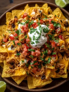 20-Minute Loaded Chicken Nachos: Quick & Tasty!