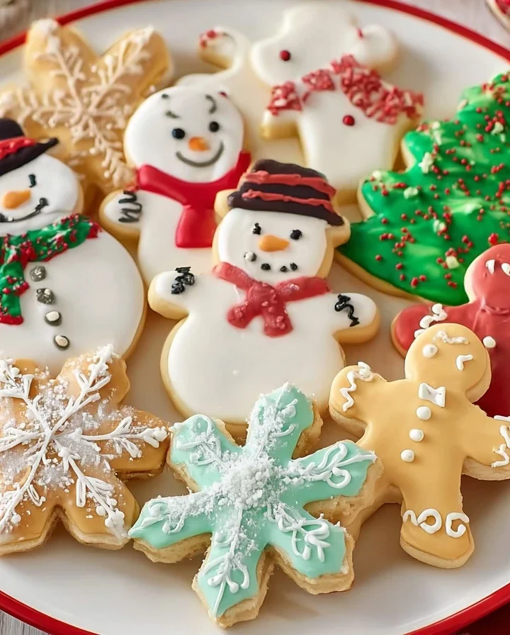 Best No-spread Christmas Sugar Cookies Recipe Homemade No-spread Holiday Cookies Easy No-spread Sugar Cookies For Christma...