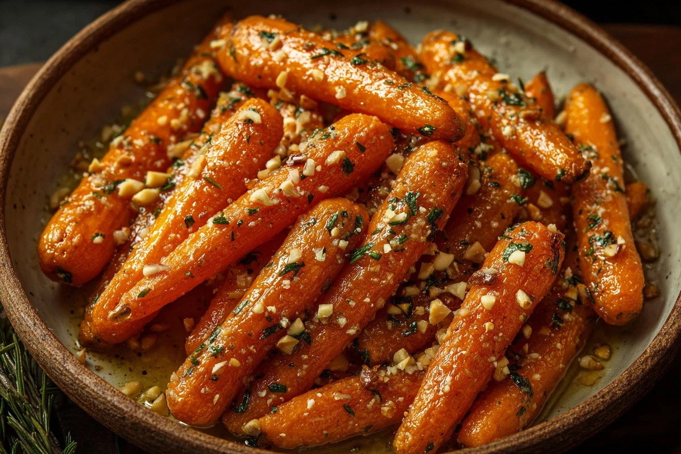 Parmesan Garlic Roasted Carrots