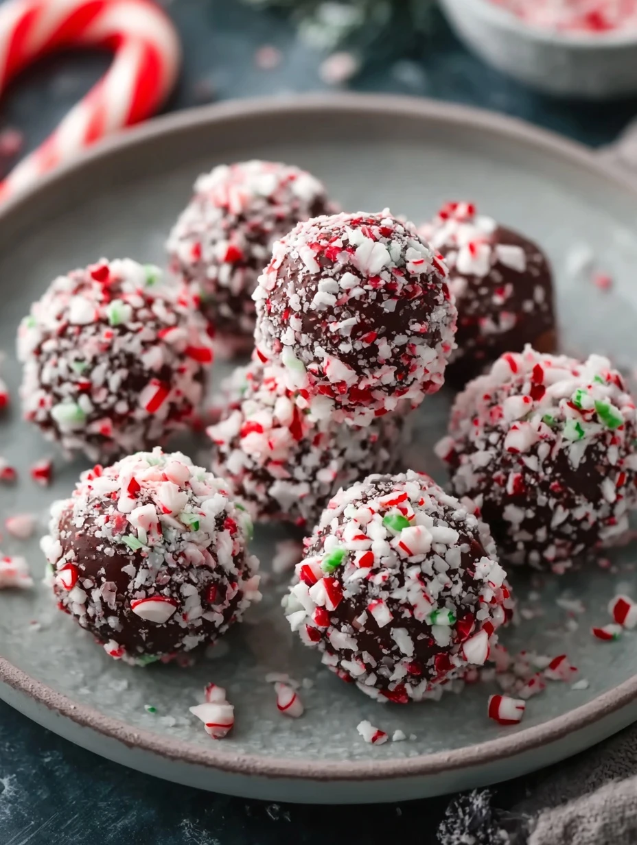 Best Peppermint Truffles For Christmas Homemade Peppermint Truffle Recipe How To Make Peppermint Truffles Gluten-free Pepp...