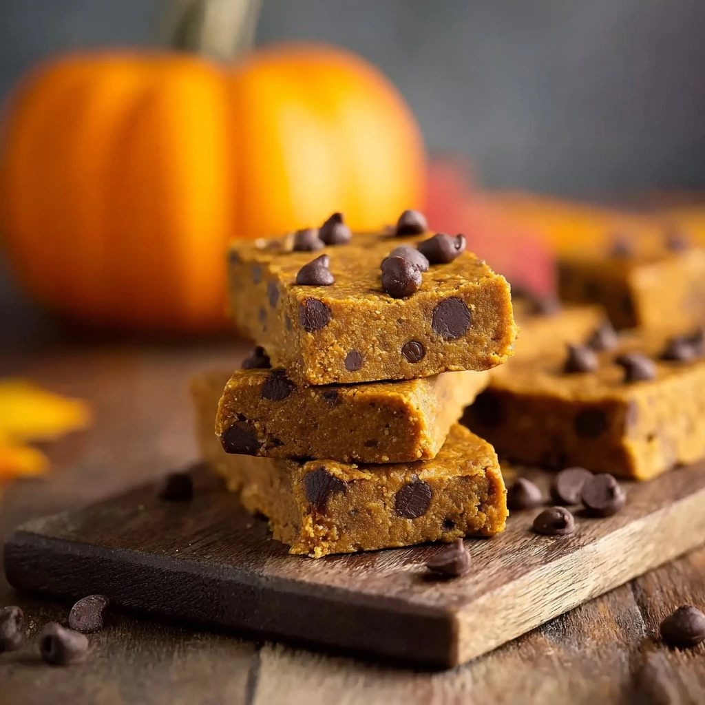 Best Pumpkin Chocolate Chip Protein Bars Gluten-free Pumpkin Protein Bars Vegan Pumpkin Chocolate Chip Bars Homemade Pumpk...