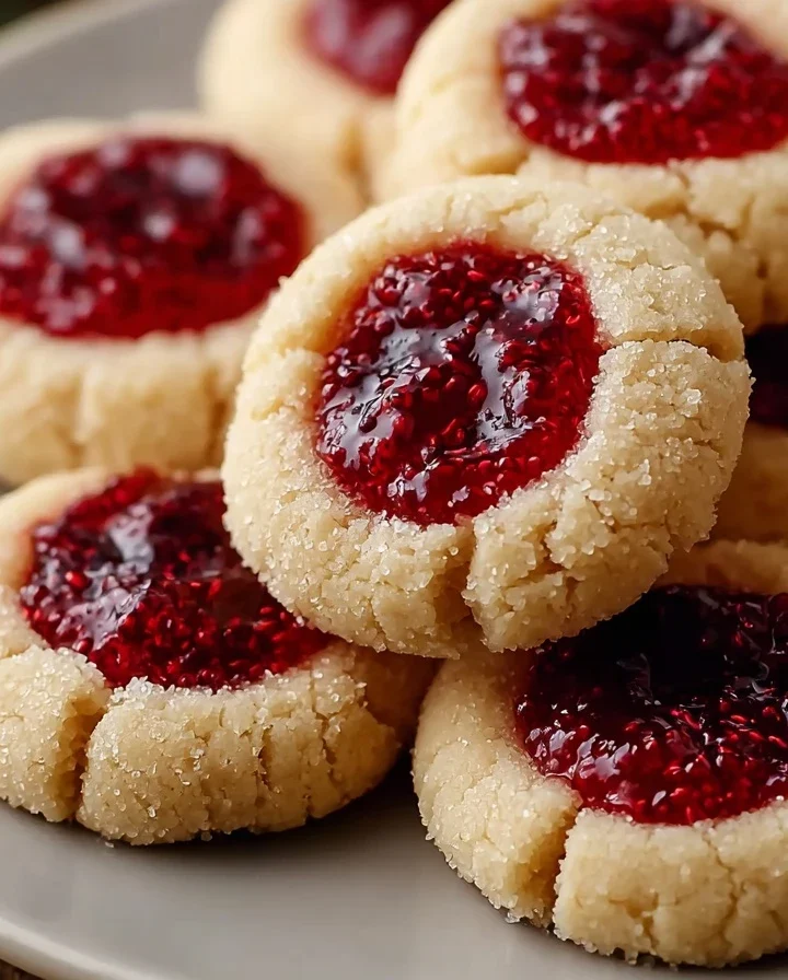 Best Raspberry Thumbprint Cookies Recipe Easy Raspberry Thumbprint Cookies Gluten-free Raspberry Thumbprint Cookies Raspbe...