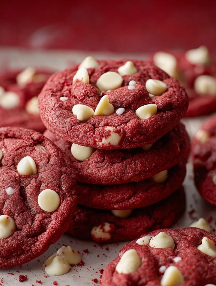 Best Red Velvet Cake Mix Cookie Recipe Easy Red Velvet Cake Mix Cookies Homemade Red Velvet Cake Mix Cookies Gluten Free R...
