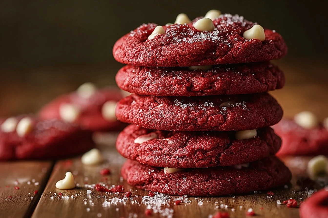 Red Velvet Cake Mix Cookies