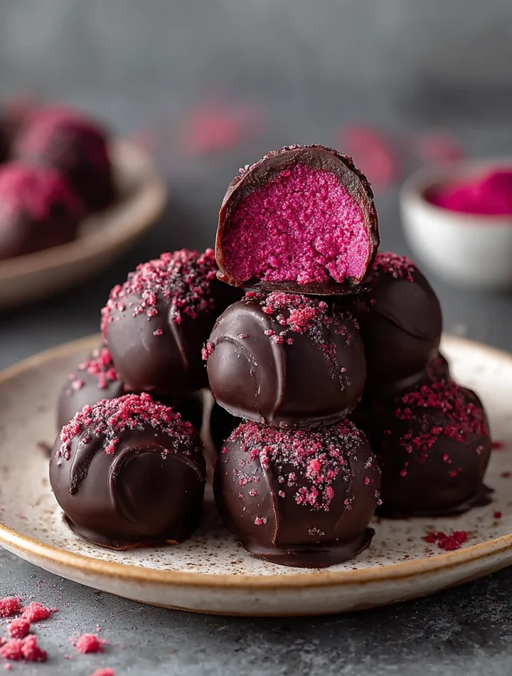 Best Velvety Raspberry Truffles Recipe Homemade Raspberry Truffles For Dessert Easy Melt-in-your-mouth Raspberry Truffles ...