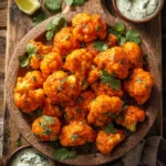 Buffalo Cauliflower Bites Keto Recipe Easy Vegan Buffalo Cauliflower Gluten-free Buffalo Cauliflower Bites Buffalo Caulifl...