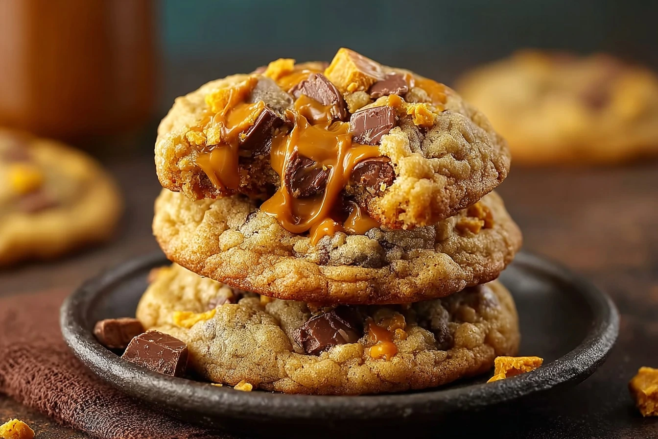 Butterfinger Caramel Crunch Cookies Recipe Buy Butterfinger Caramel Crunch Cookies Online Best Butterfinger Caramel Crunch...