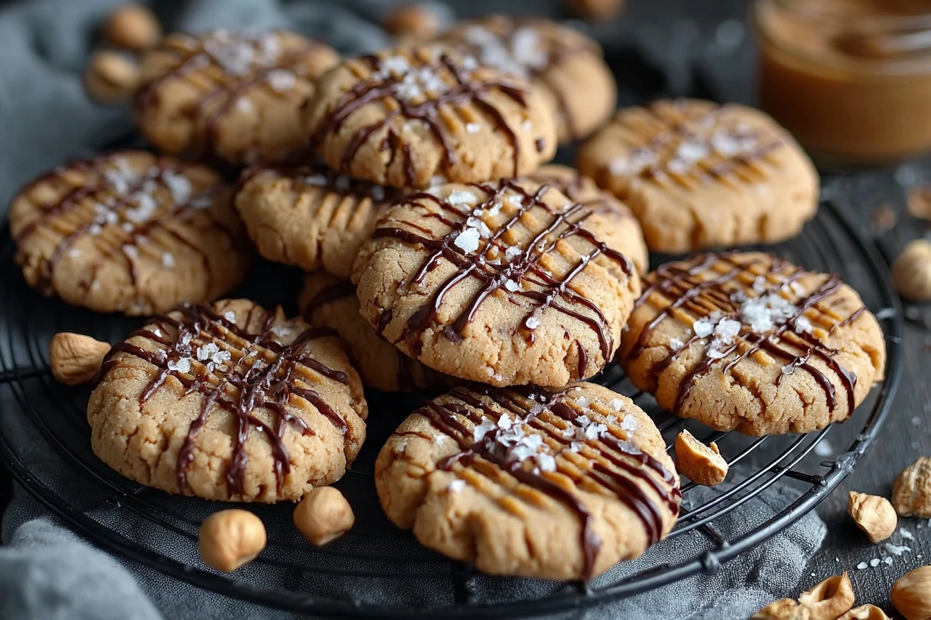 Mini Hazelnut Sea Salt Cookies