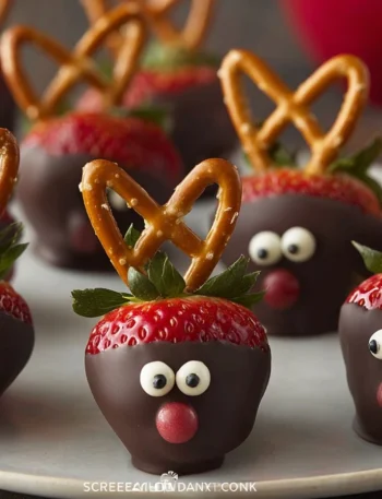 Chocolate-covered Strawberry Reindeer Recipe Buy Chocolate Strawberry Reindeer Make Chocolate-covered Reindeer Strawberrie...