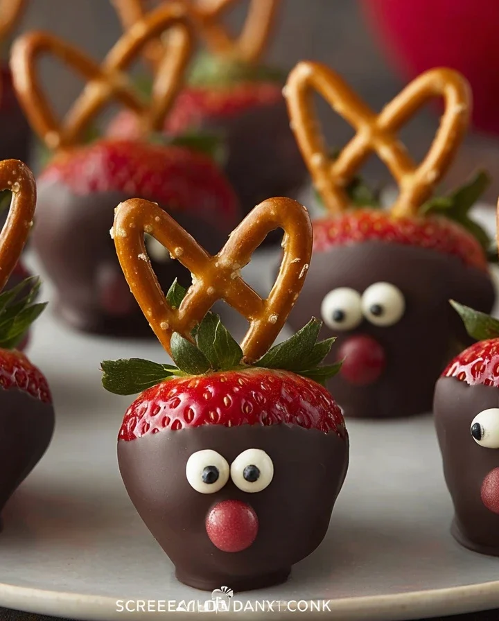 Chocolate-covered Strawberry Reindeer Recipe Buy Chocolate Strawberry Reindeer Make Chocolate-covered Reindeer Strawberrie...
