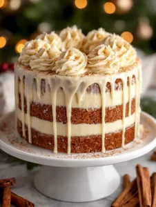 Quick & Decadent: Christmas Spice Cake with Eggnog Buttercream