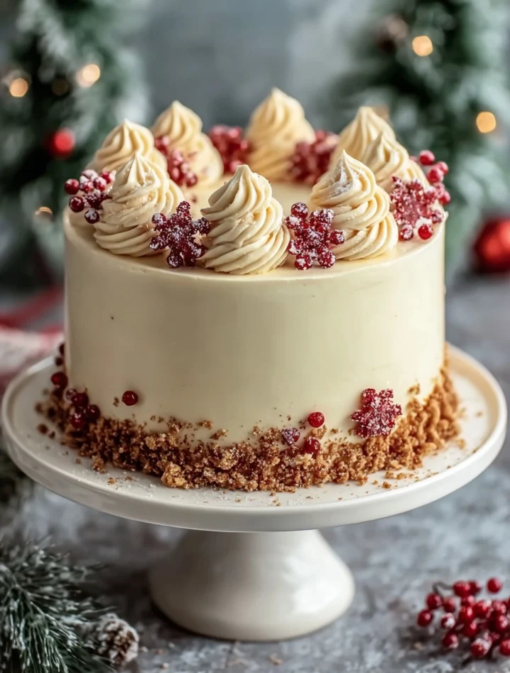 Christmas Spice Cake Recipe With Eggnog Eggnog Buttercream Bliss Cake Ideas Holiday Spice Cake With Eggnog Frosting Gourme...