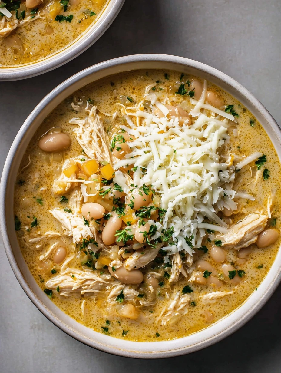 Cozy White Cheddar Apple Chicken Chili Recipe Best Apple Chicken Chili For Winter Hearty White Cheddar Chicken Chili Comfo...