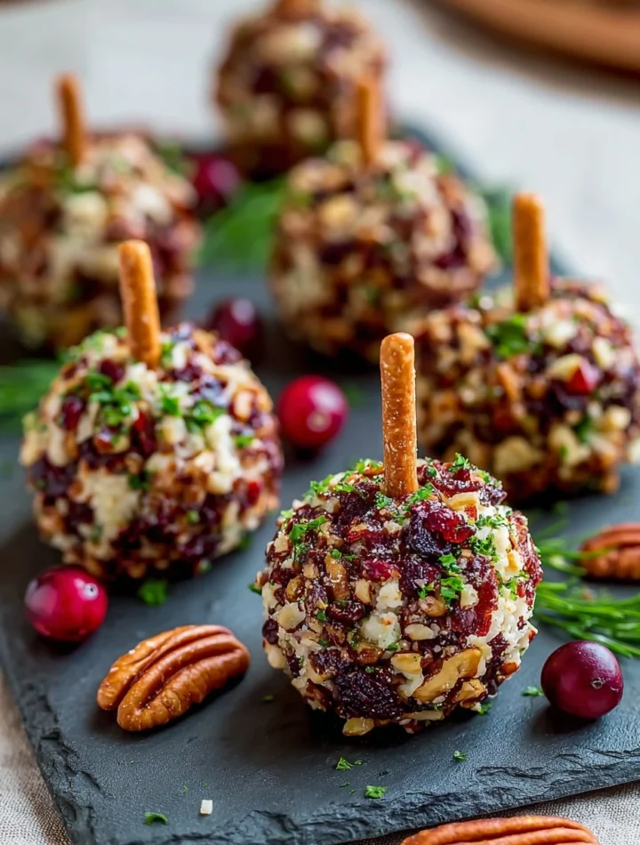Cranberry Pecan Cheese Balls Recipe Easy Cranberry Pecan Mini Cheese Balls Best Cheese Ball Recipes With Cranberries Holid...