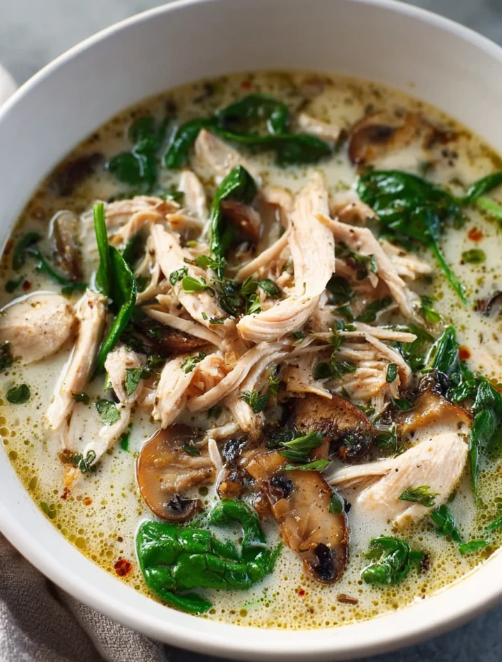 Creamy Rotisserie Chicken Mushroom Soup Recipe Best Chicken Mushroom Soup For Winter Slow Cooker Chicken Mushroom Soup Bli...