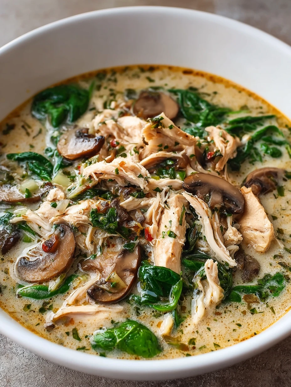 Creamy Rotisserie Chicken Mushroom Soup Recipe Best Chicken Mushroom Soup For Winter Slow Cooker Chicken Mushroom Soup Bli...