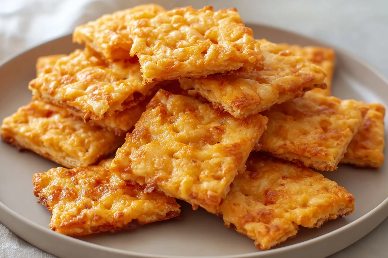 Crispy Cheddar Rice Krispie Crackers Recipe Cheesy Rice Krispie Crackers Homemade Easy Cheesy Rice Krispie Crackers How To...