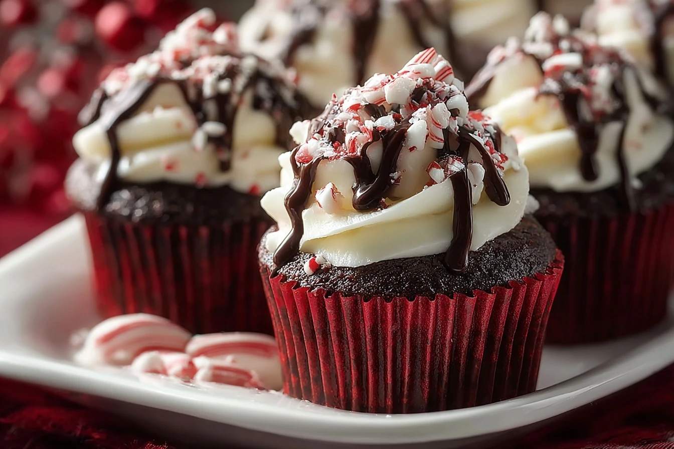 Decadent Peppermint Mocha Cupcakes Recipe Homemade Peppermint Mocha Cupcakes Best Peppermint Mocha Cupcake Mix Where To Bu...