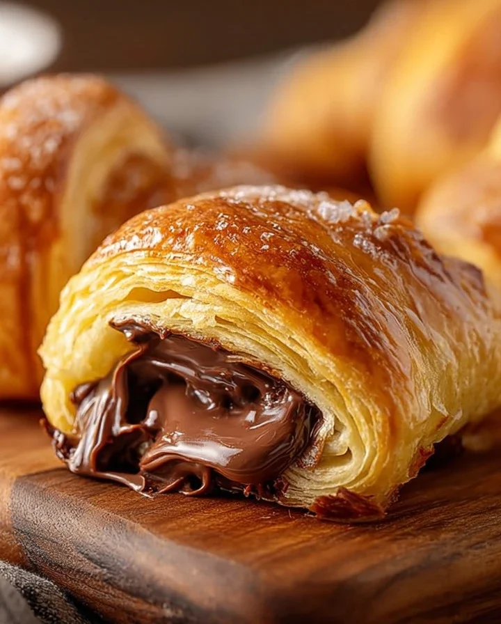 Easy Air Fryer Chocolate Crescent Rolls Recipe Best Chocolate Crescent Rolls Air Fryer Homemade Air Fryer Chocolate Cresce...