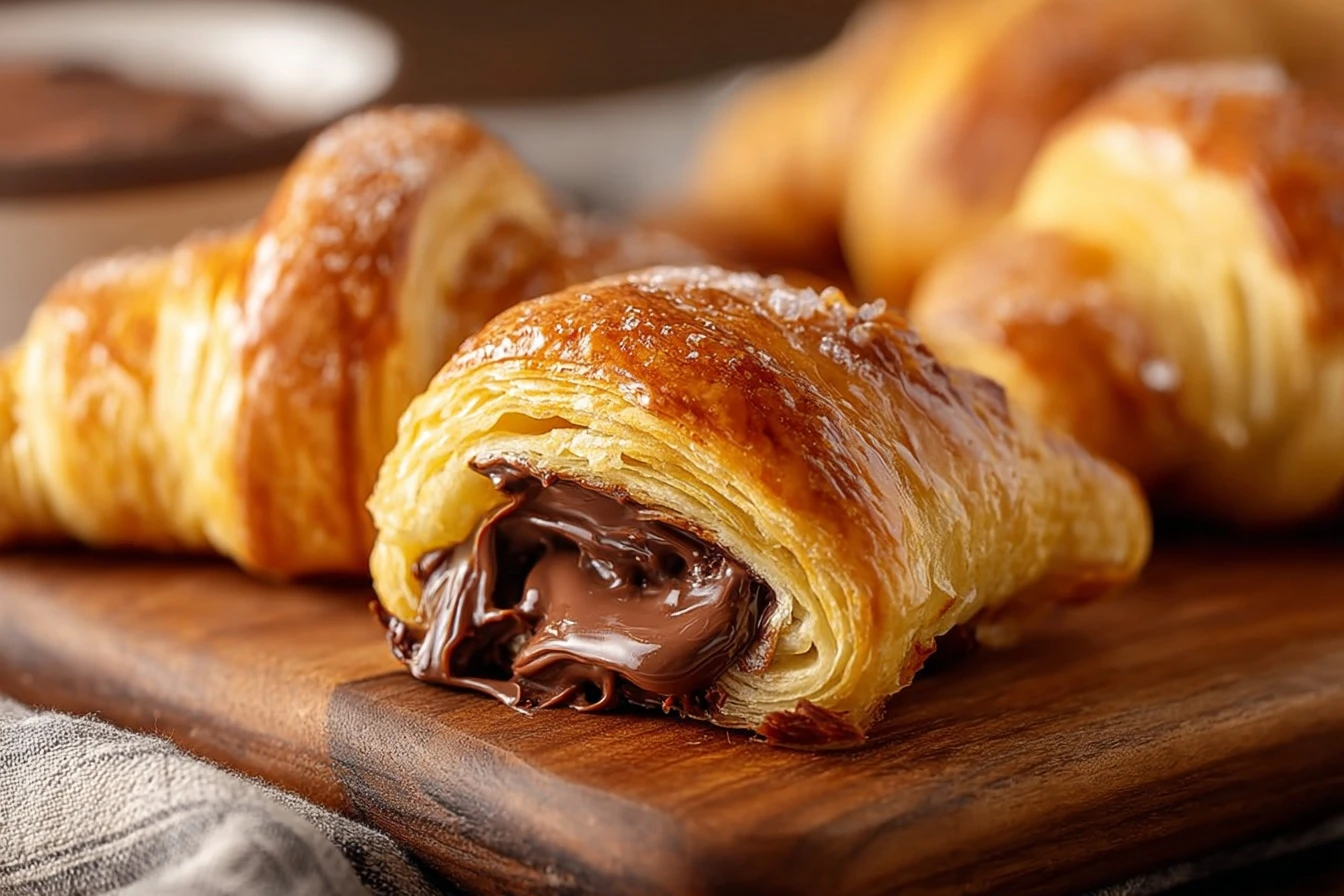 Easy Air Fryer Chocolate Crescent Rolls Recipe Best Chocolate Crescent Rolls Air Fryer Homemade Air Fryer Chocolate Cresce...