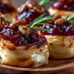 Easy Baked Cranberry Brie Bites Recipe Cranberry Brie Bites Holiday Appetizers Make Ahead Cranberry Brie Bites Cranberry B...