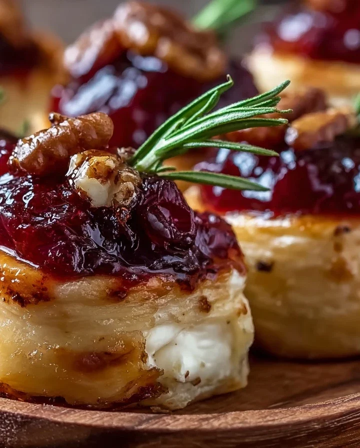 Easy Baked Cranberry Brie Bites Recipe Cranberry Brie Bites Holiday Appetizers Make Ahead Cranberry Brie Bites Cranberry B...