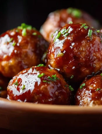 Easy BBQ Chicken Meatballs Recipe Homemade BBQ Chicken Meatballs Best Sauce For BBQ Chicken Meatballs Slow Cooker BBQ Chic...