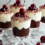 Easy Black Forest Dessert Cups Mini Black Forest Cake Cups Recipe How To Make Black Forest Dessert Cups Black Forest Mini ...