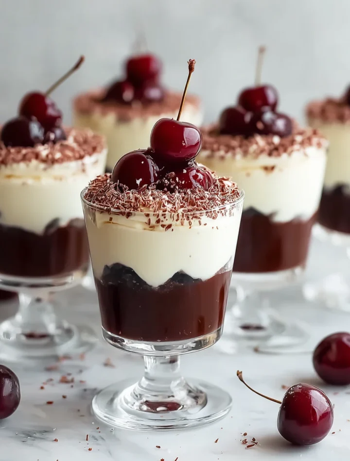 Easy Black Forest Dessert Cups Mini Black Forest Cake Cups Recipe How To Make Black Forest Dessert Cups Black Forest Mini ...